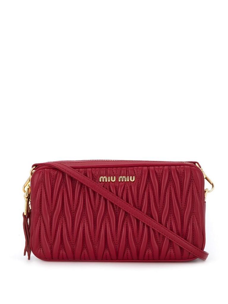 Miu Miu matelassé cross-body bag - Red