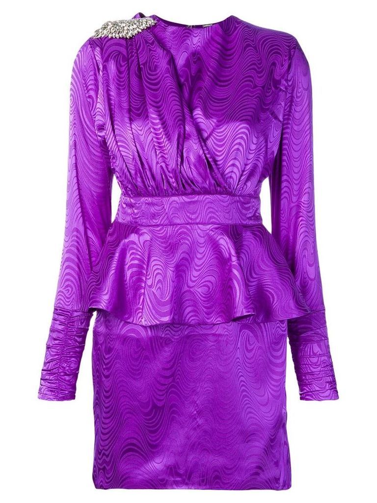 Dodo Bar Or patterned party dress - PURPLE