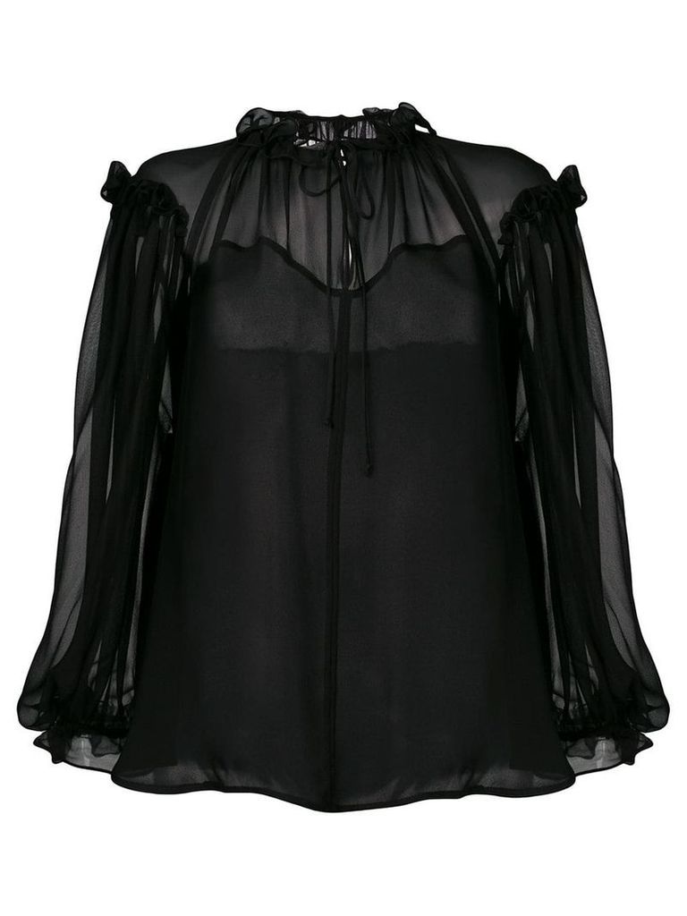 Plein Sud sheer blouse - Black
