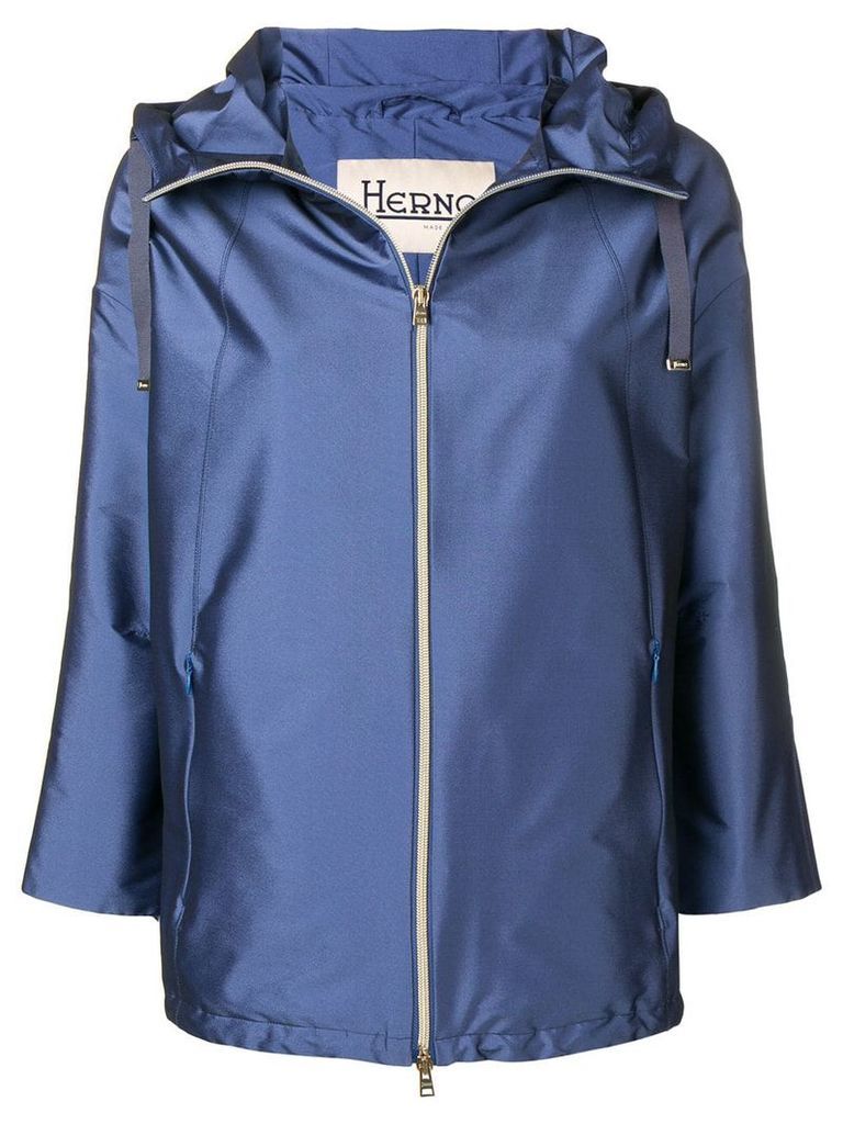 Herno short rain coat - Blue
