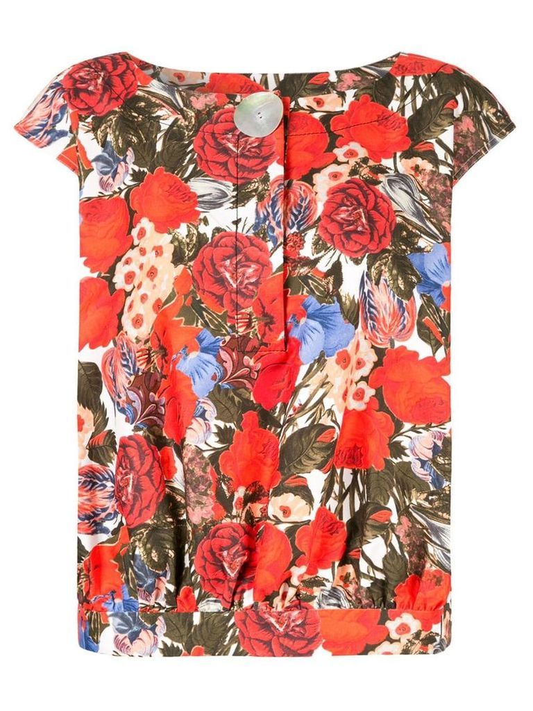 Marni floral print blouse - Red