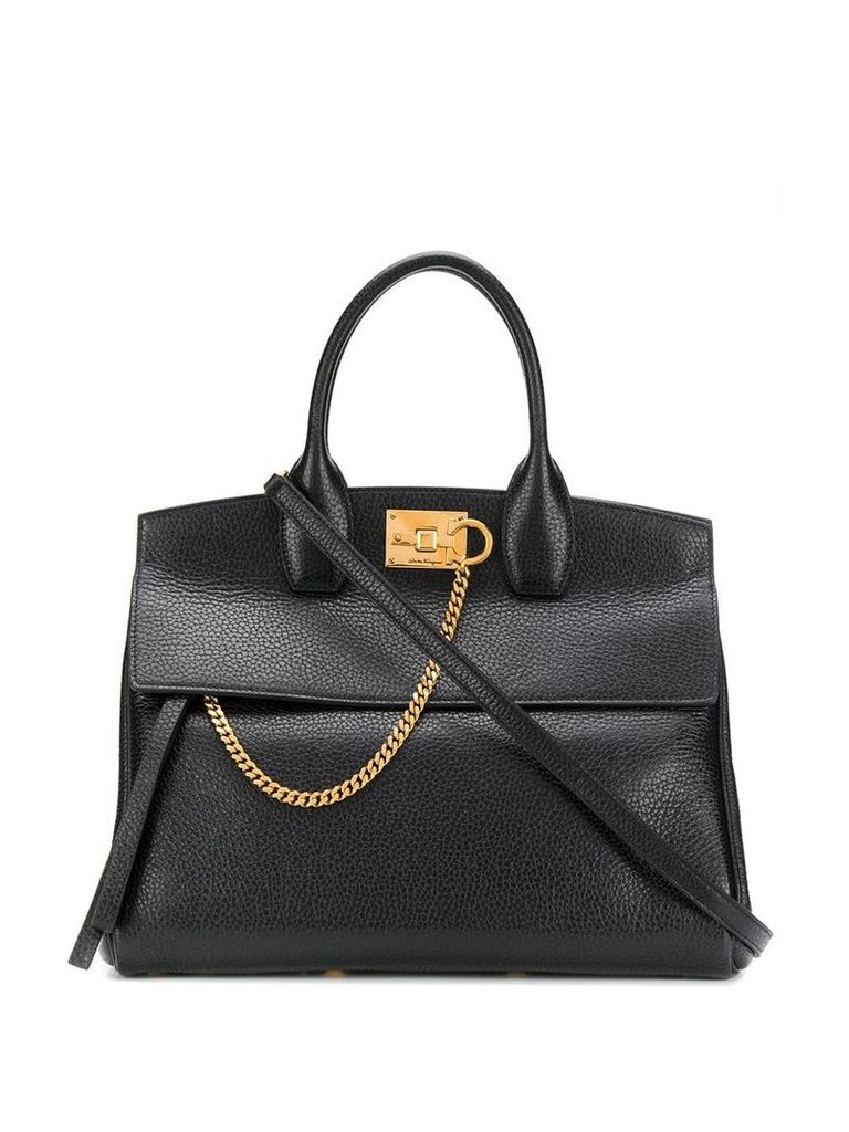Salvatore Ferragamo structured tote bag - Black