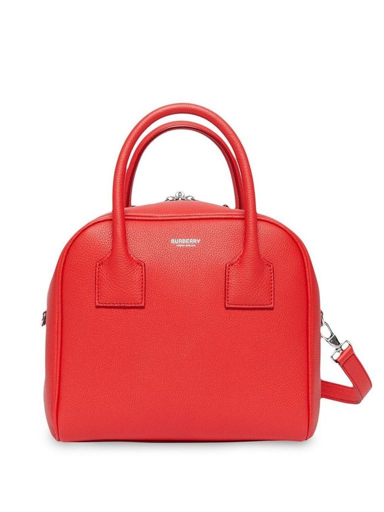 Burberry Small Leather Cube Bag - Red
