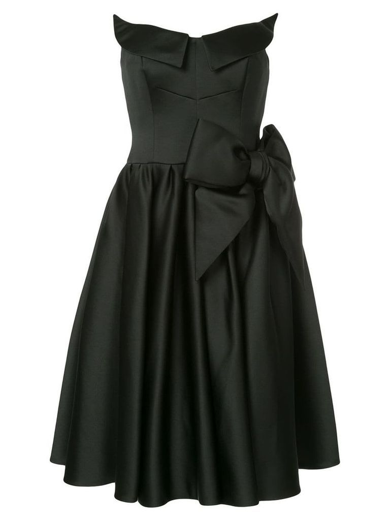 Moschino sculpted satin prom dress - Black
