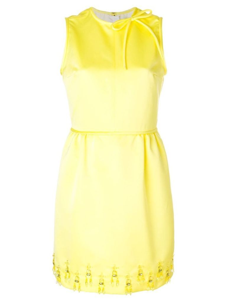MSGM embellished mini dress - Yellow