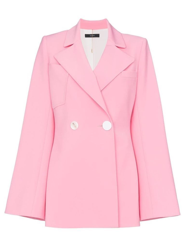 Ellery Calling Card wool blend blazer jacket - Pink