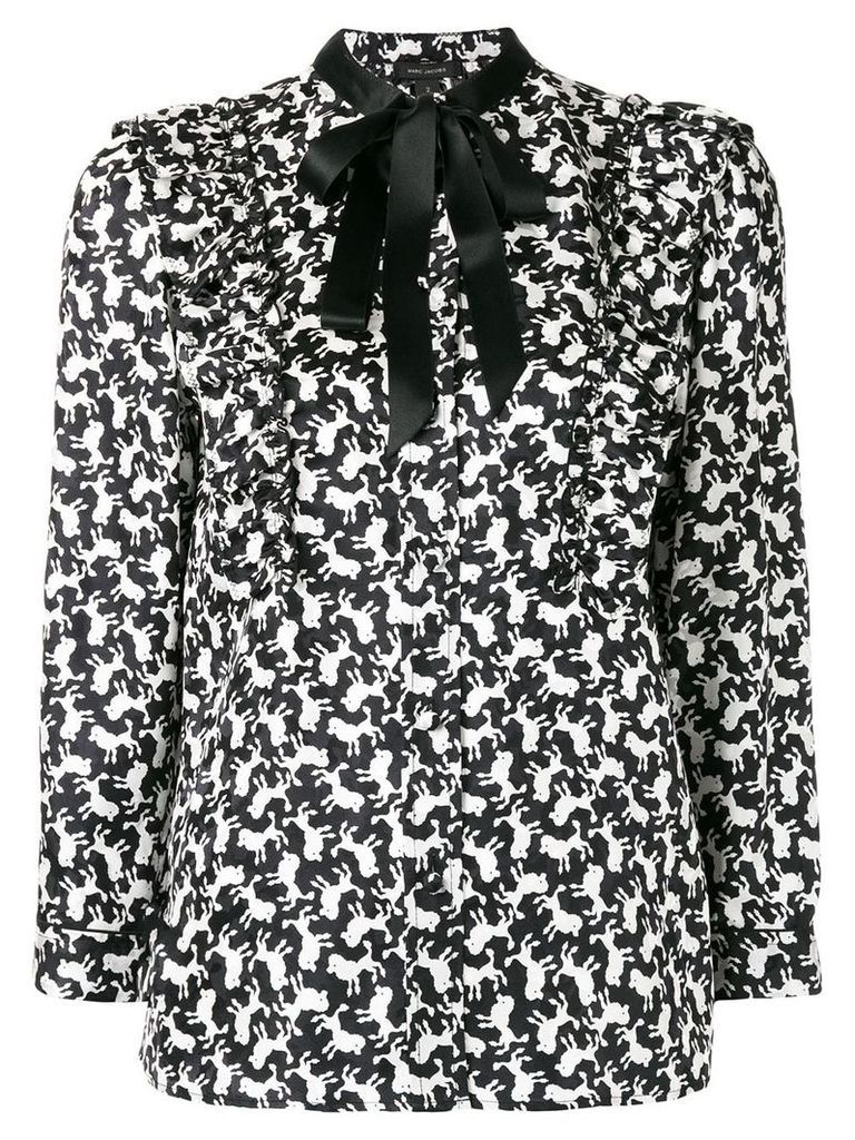 Marc Jacobs poodle print shirt - Black