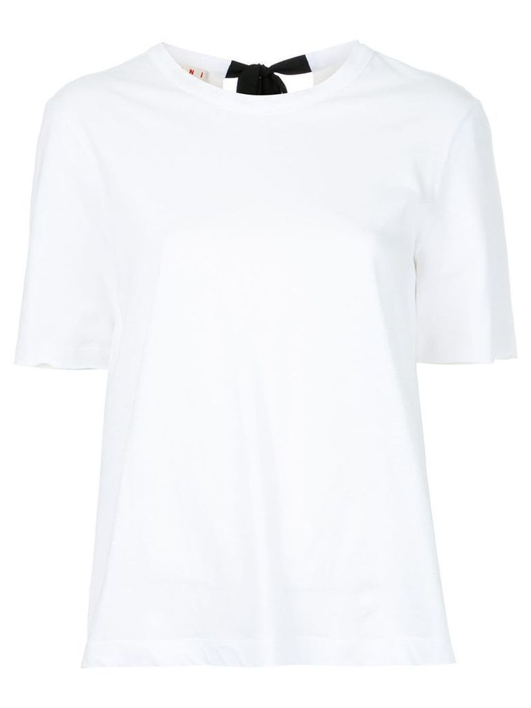 Marni tie back t-shirt - White