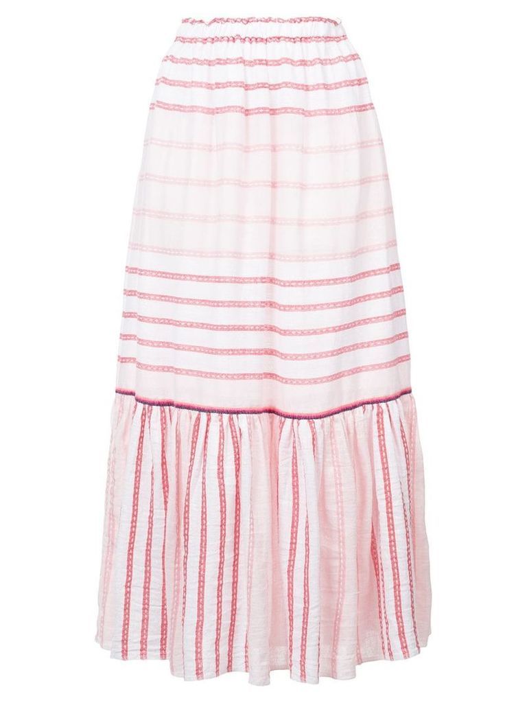 Lemlem striped full skirt - PINK