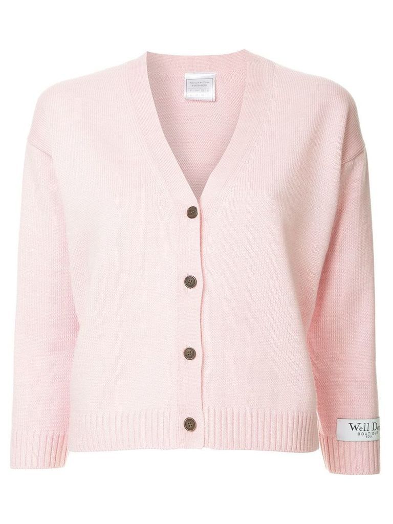 We11done classic cardigan - PINK