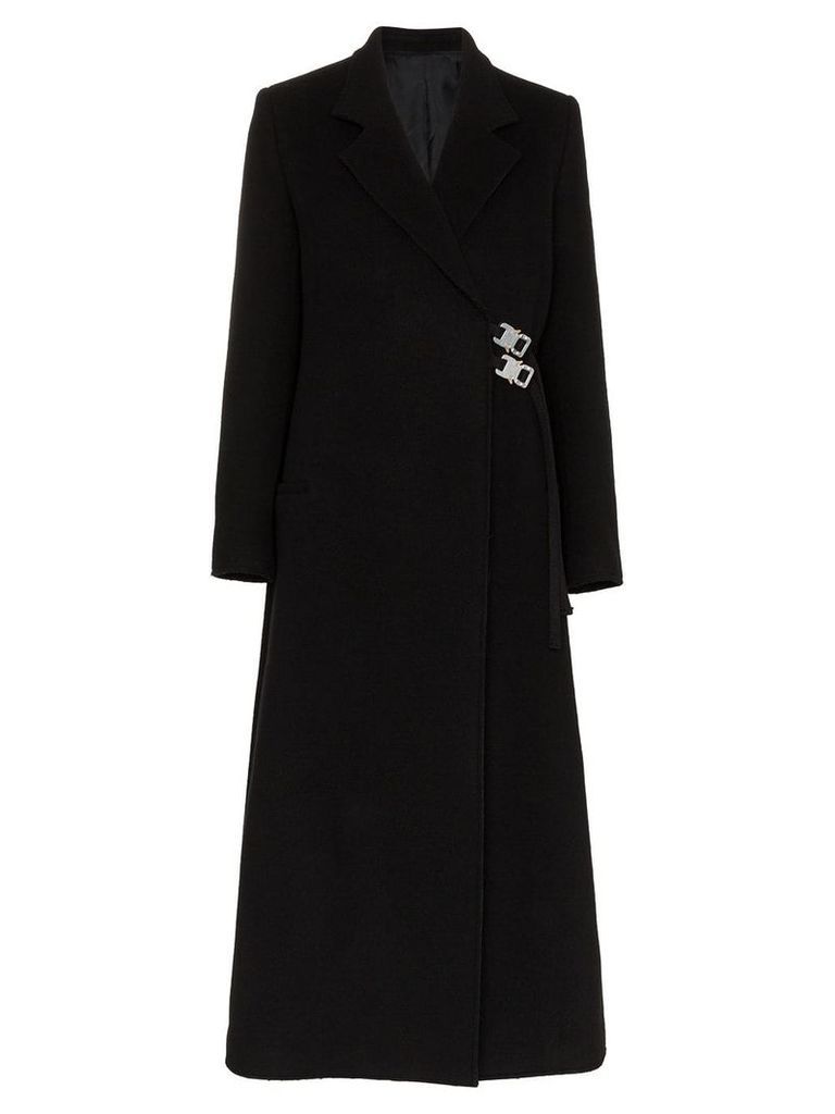 1017 ALYX 9SM double-breasted wool buckle coat - Black