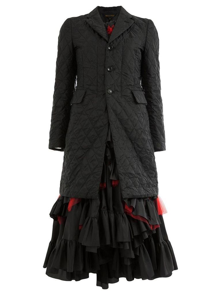 Comme Des Garçons blazer-style tiered dress - Black