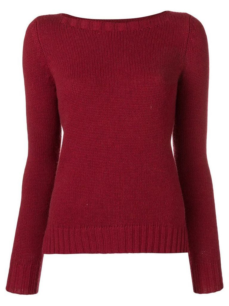 Aragona cashmere knit sweater - Red