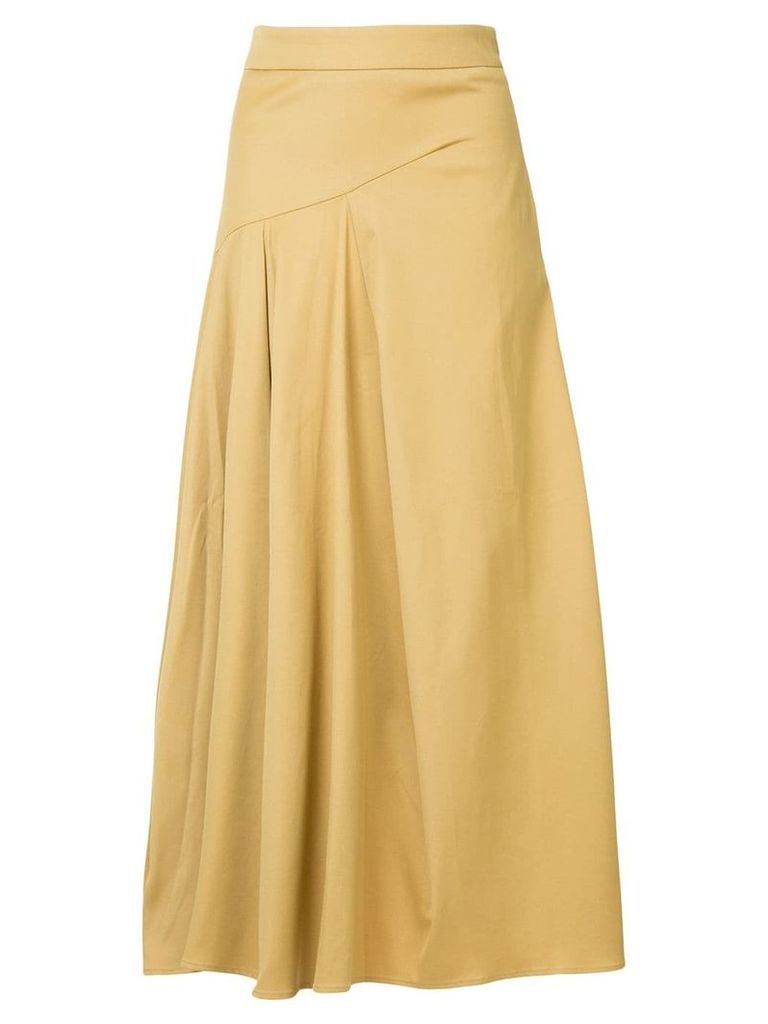 Palmer / Harding pleated midi skirt - Yellow