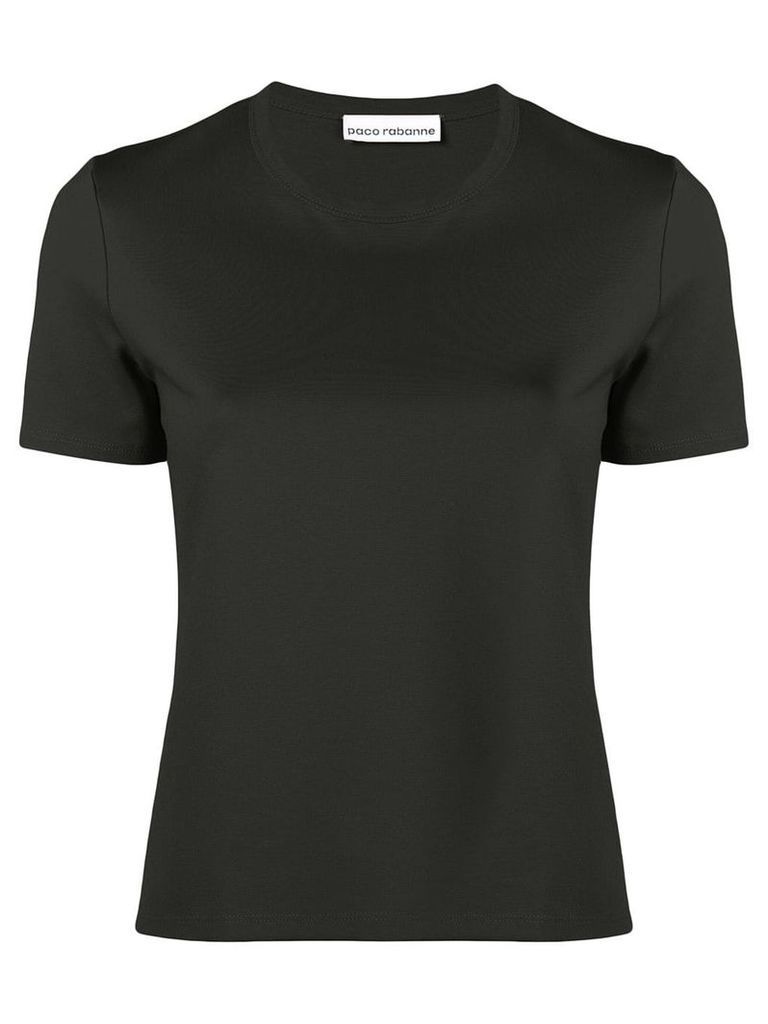 Paco Rabanne short-sleeve fitted T-shirt - Black