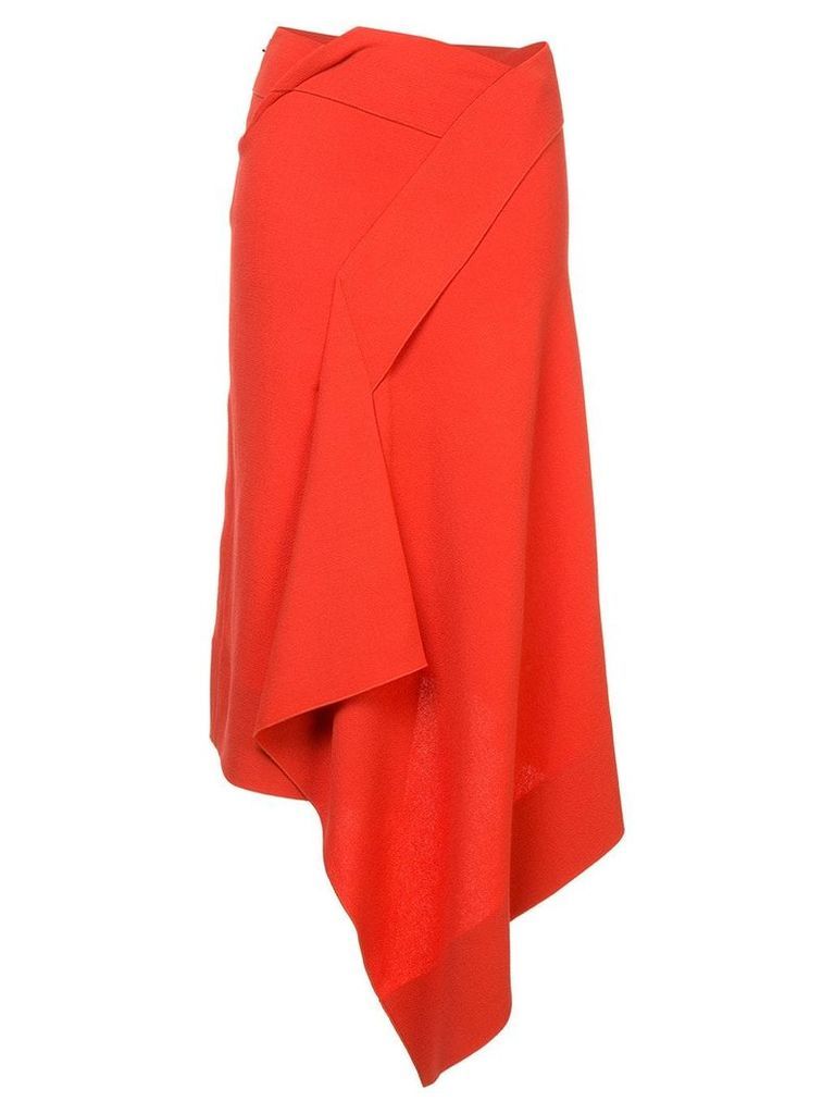 Roland Mouret asymmetric design skirt - Orange
