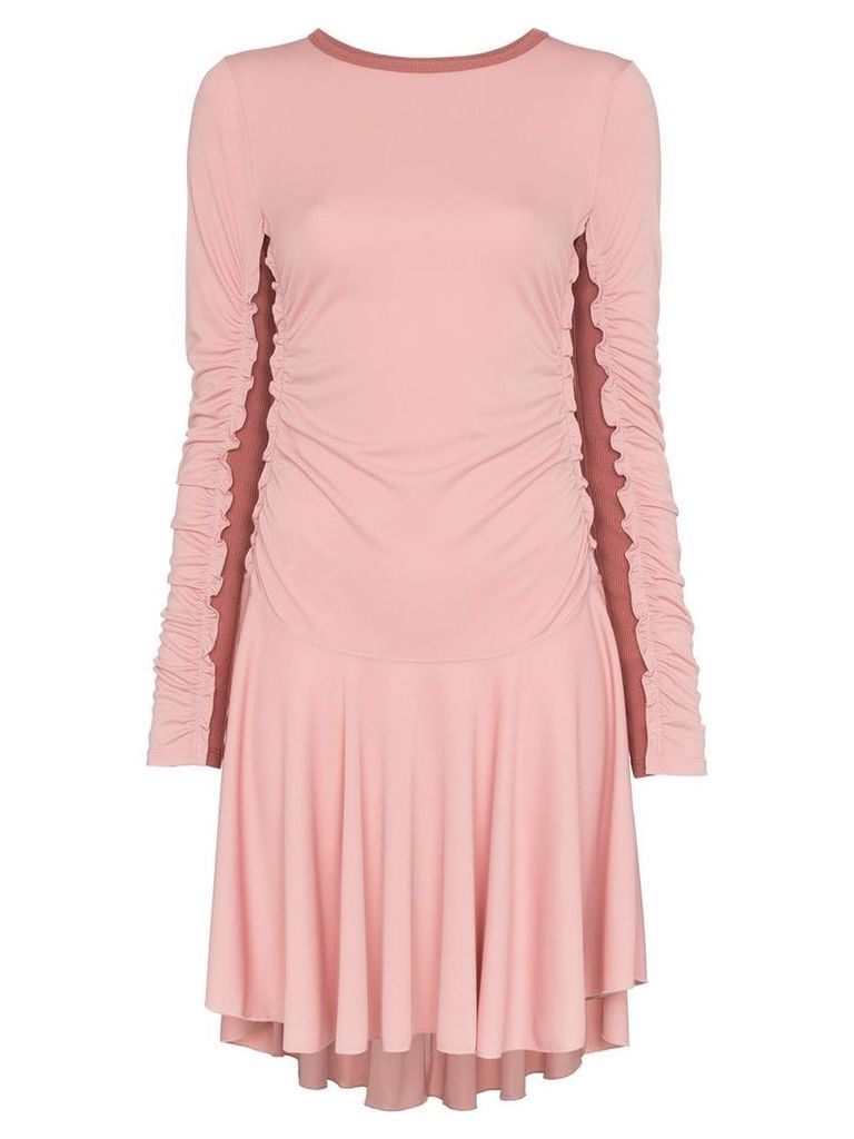 See By Chloé ribbed panel mini dress - Pink