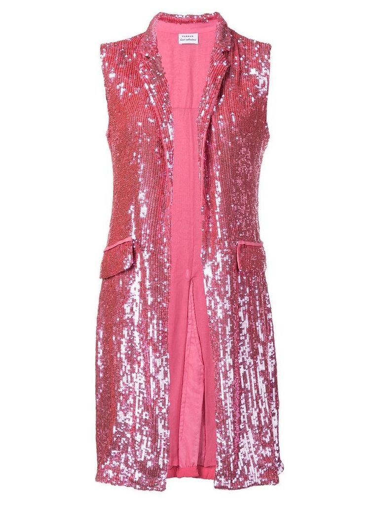 P.A.R.O.S.H. sequin waistcoat - PINK
