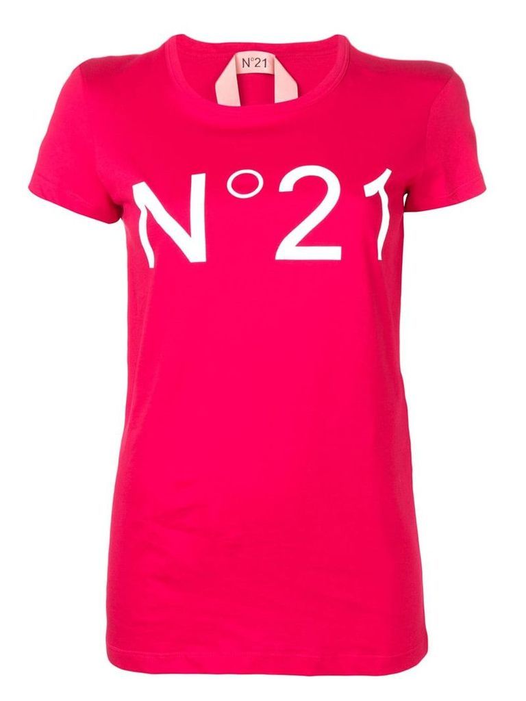 Nº21 printed logo T-shirt - Red