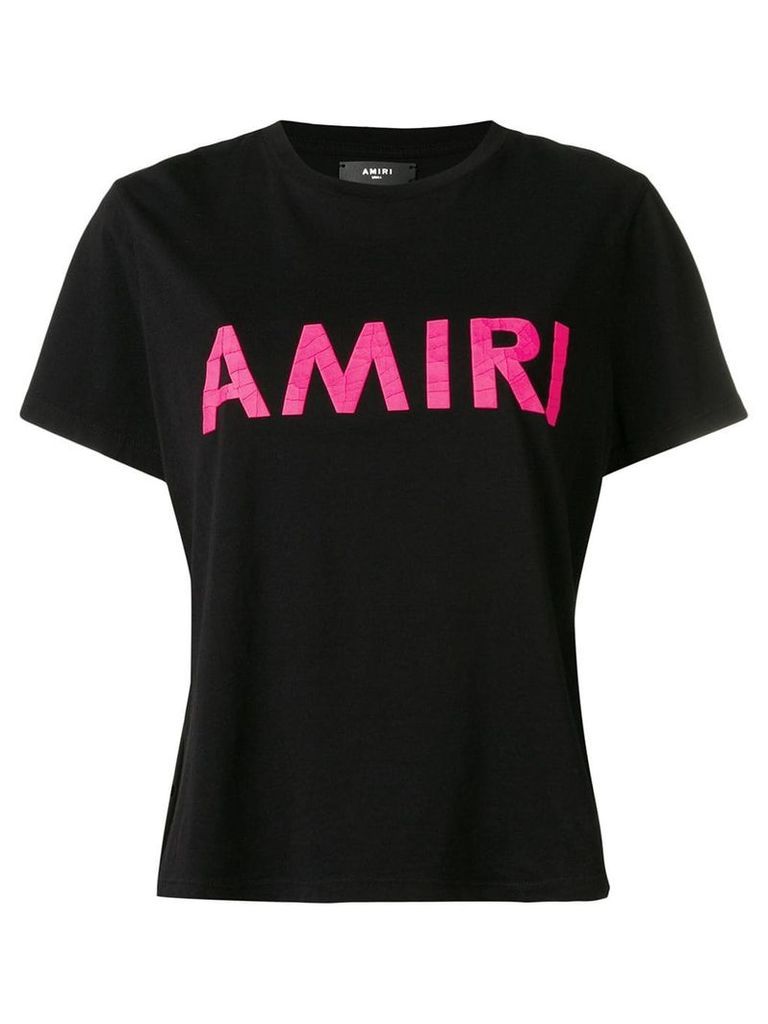 Amiri logo print T-shirt - Black