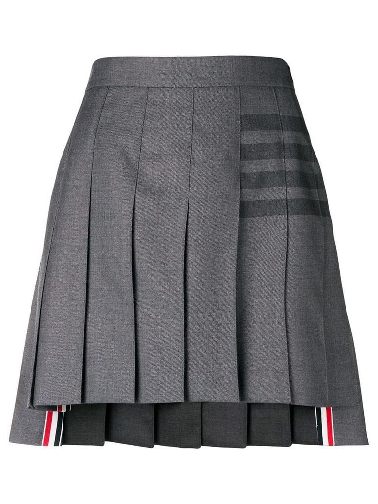 Thom Browne 4-Bar pleated mini skirt - Grey