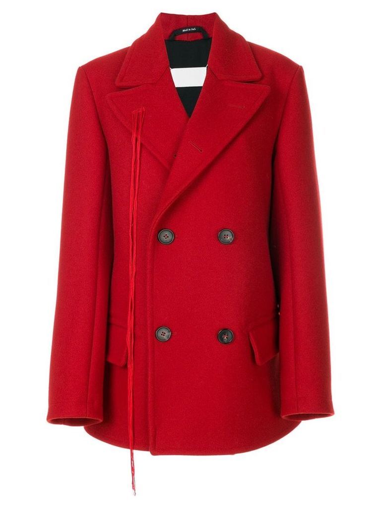 Maison Margiela double breasted short coat - Red