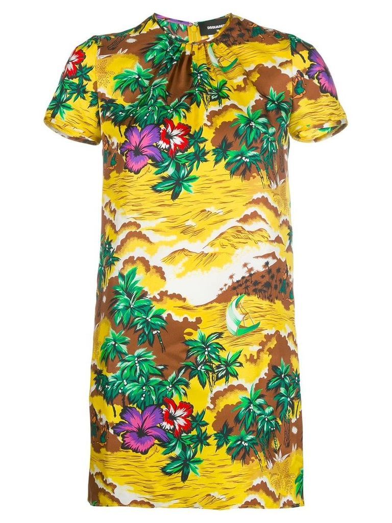 Dsquared2 floral fitted dress - Multicolour