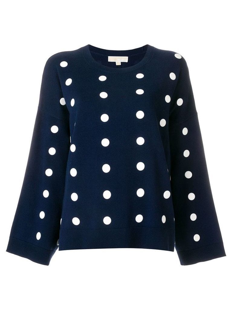 Michael Michael Kors polka-dot oversized pullover - Blue