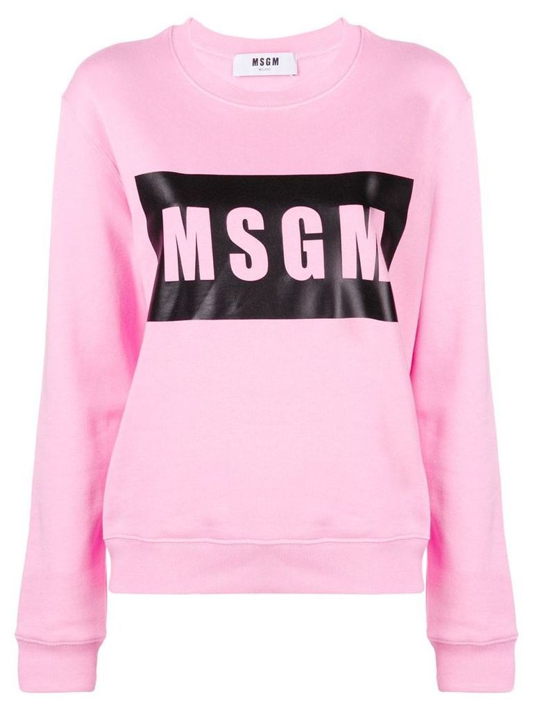 MSGM logo sweatshirt - PINK