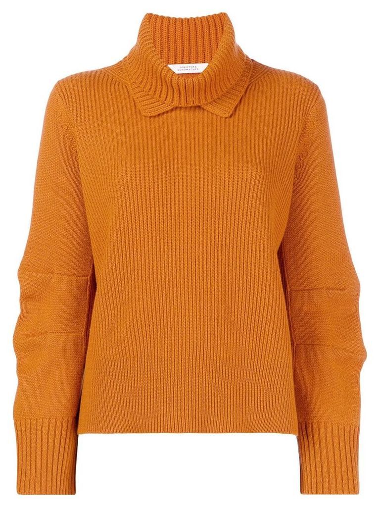 Dorothee Schumacher ribbed roll neck sweater - Yellow