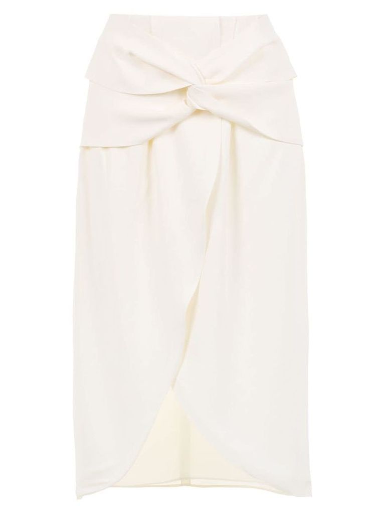 Framed Teshima midi skirt - OFF WHITE