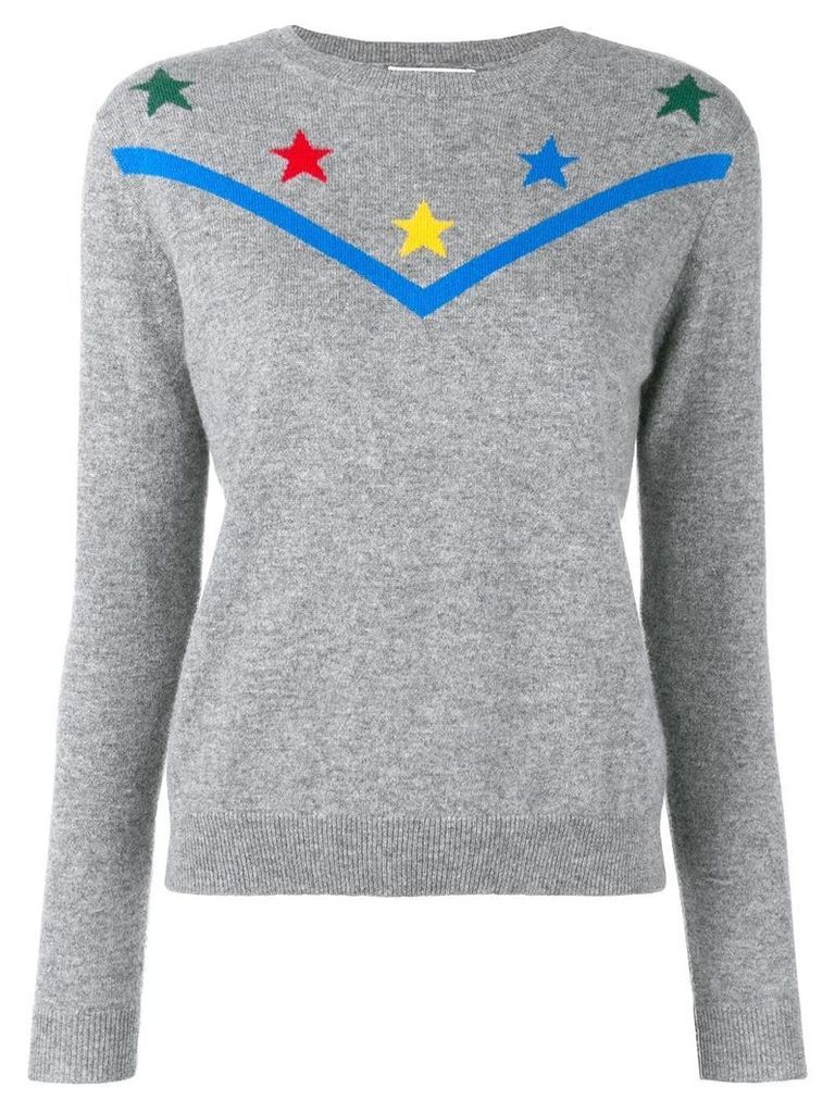 Chinti & Parker star embroidered sweater - Grey