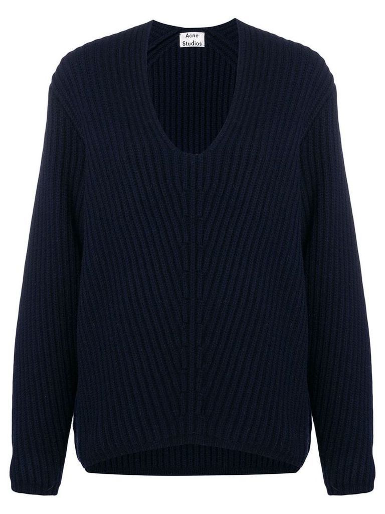 Acne Studios Deborah V-neck sweater - Blue