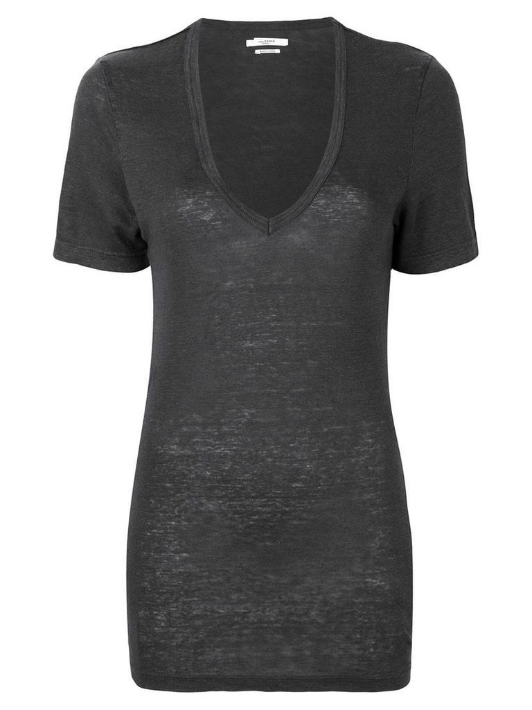 Isabel Marant Étoile plunge neck T-shirt - Grey