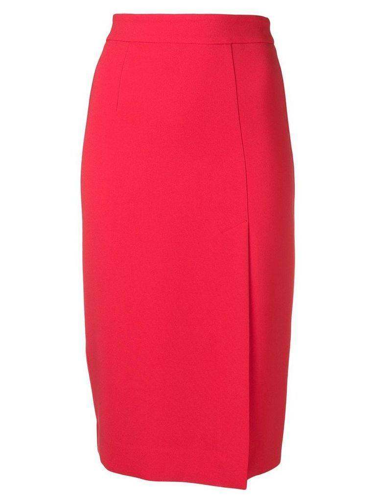 P.A.R.O.S.H. fitted midi skirt - 009 Red