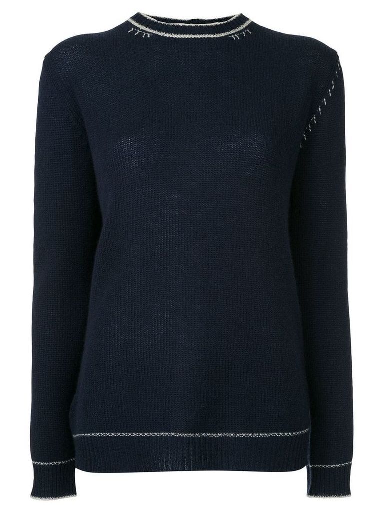 Marni rear button-down sweater - Blue