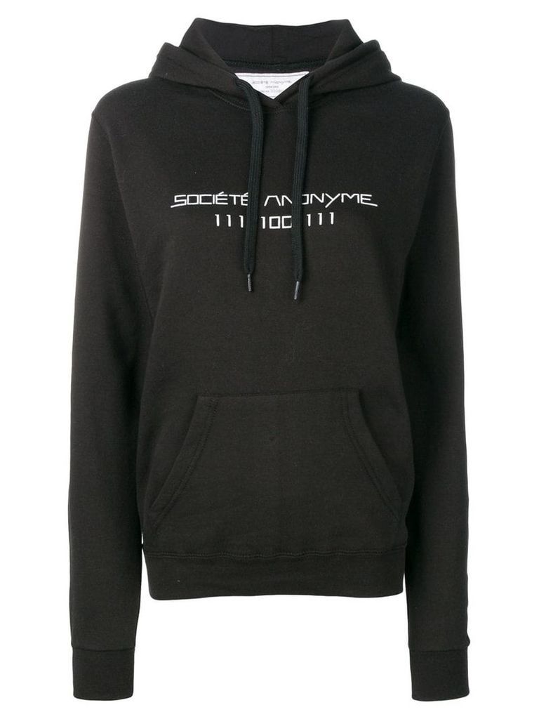 Société Anonyme printed logo hoodie - Black
