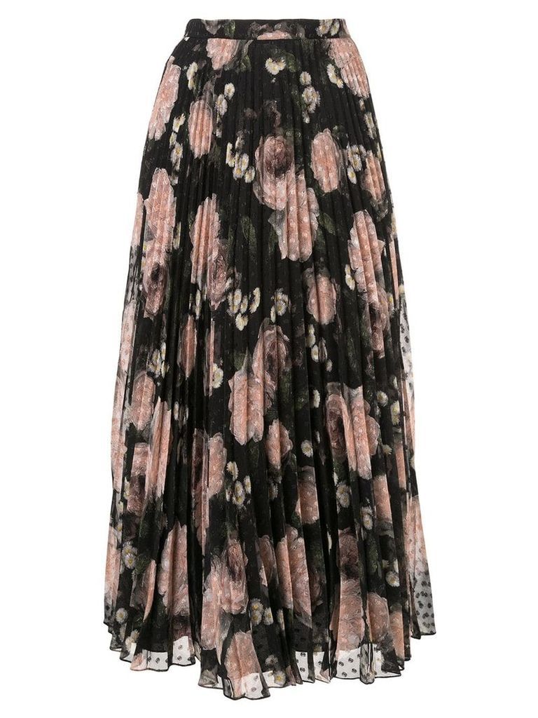 Erdem floral print pleated skirt - Multicolour