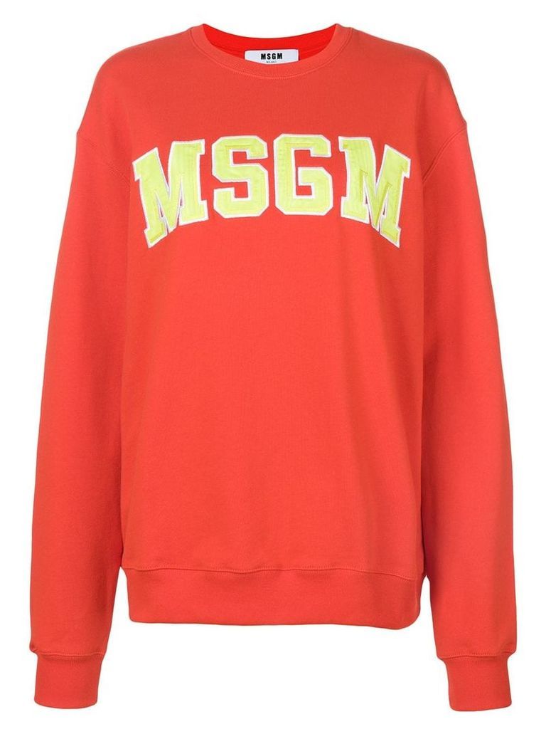 MSGM branded sweatshirt - Red