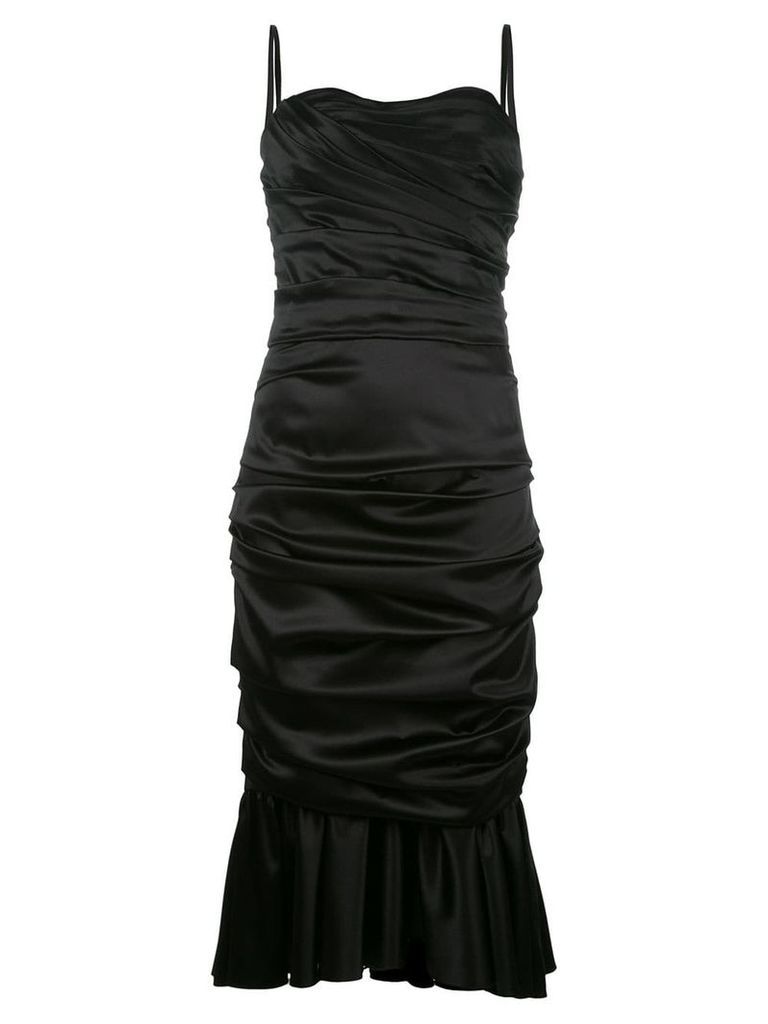 Dolce & Gabbana ruched bustier dress - Black