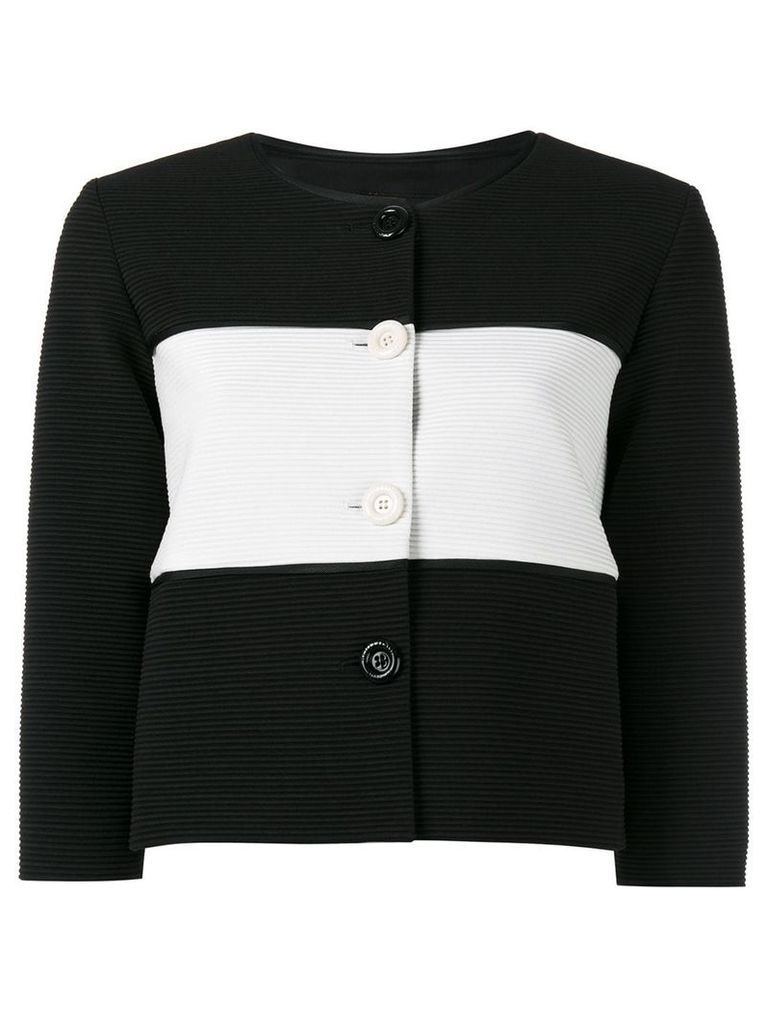 Boutique Moschino striped jacket - Black