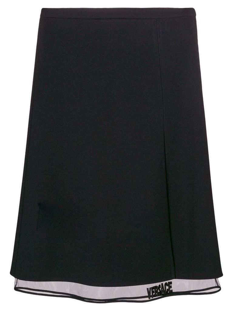 Versace midi layered skirt - Black