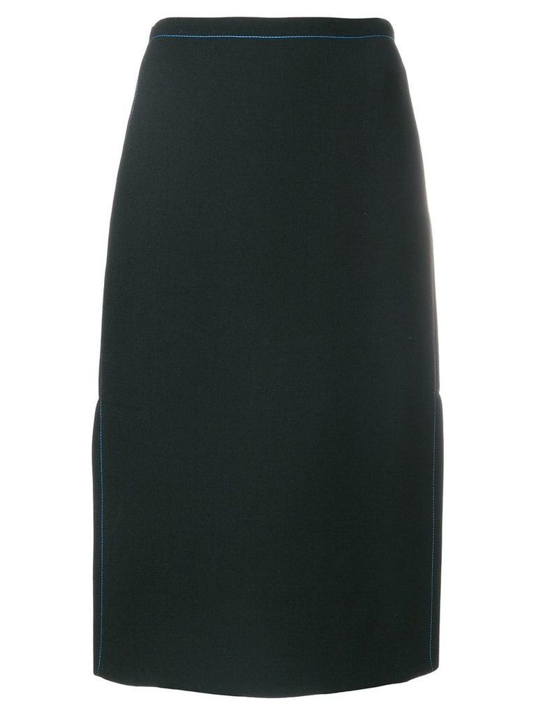 Marni stitch detail skirt - Black