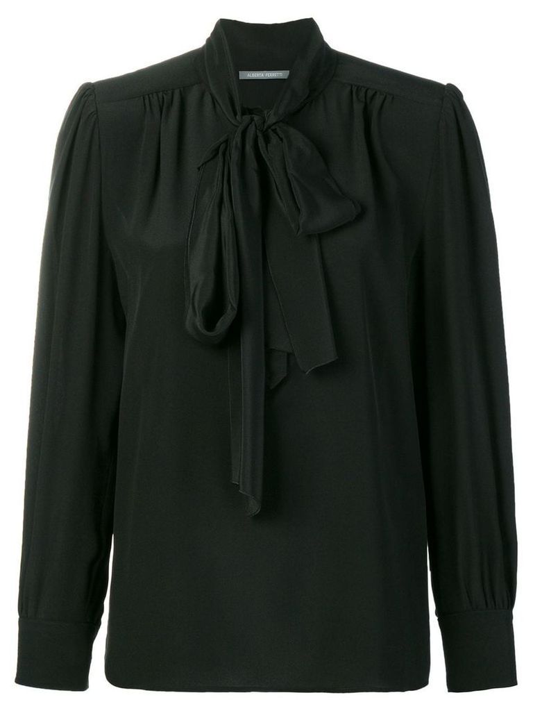 Alberta Ferretti tie neck blouse - Black