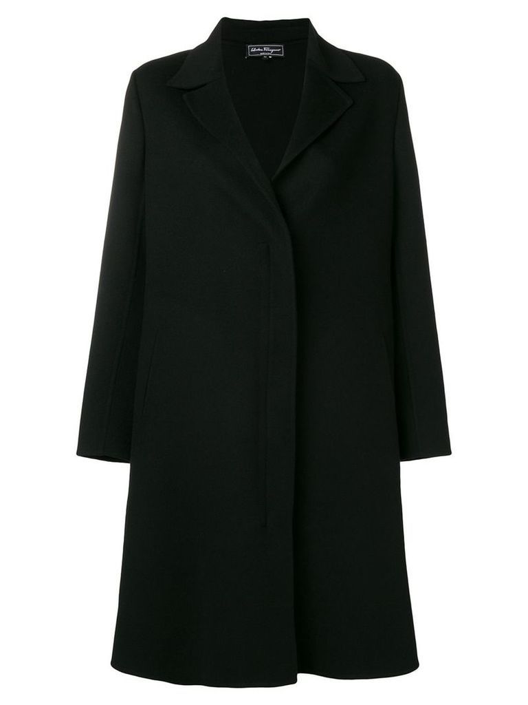Salvatore Ferragamo classic midi coat - Black