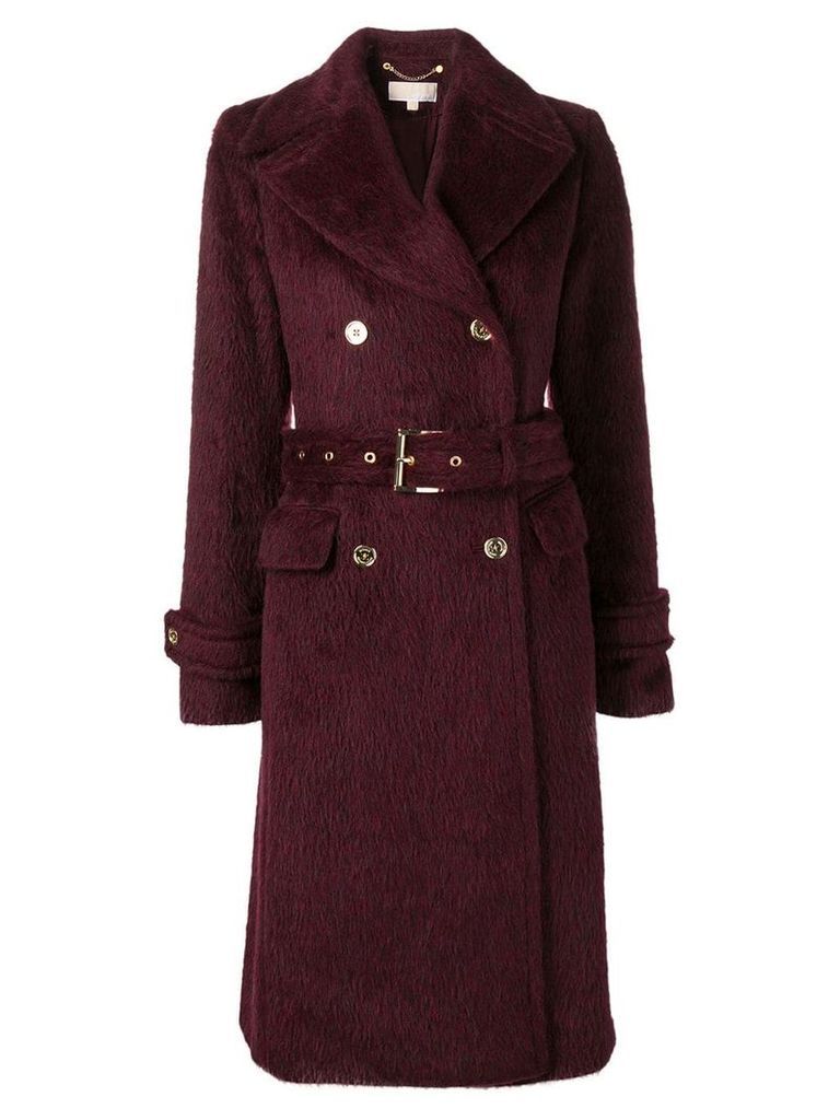 Michael Kors Collection double breasted coat - Red