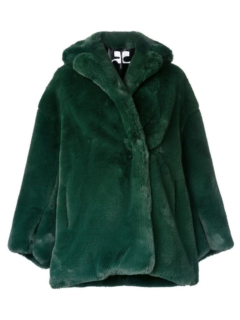 Courrèges oversized coat - Green