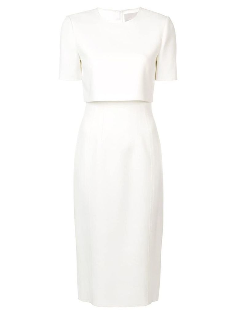 Jason Wu Collection layered fitted dress - White