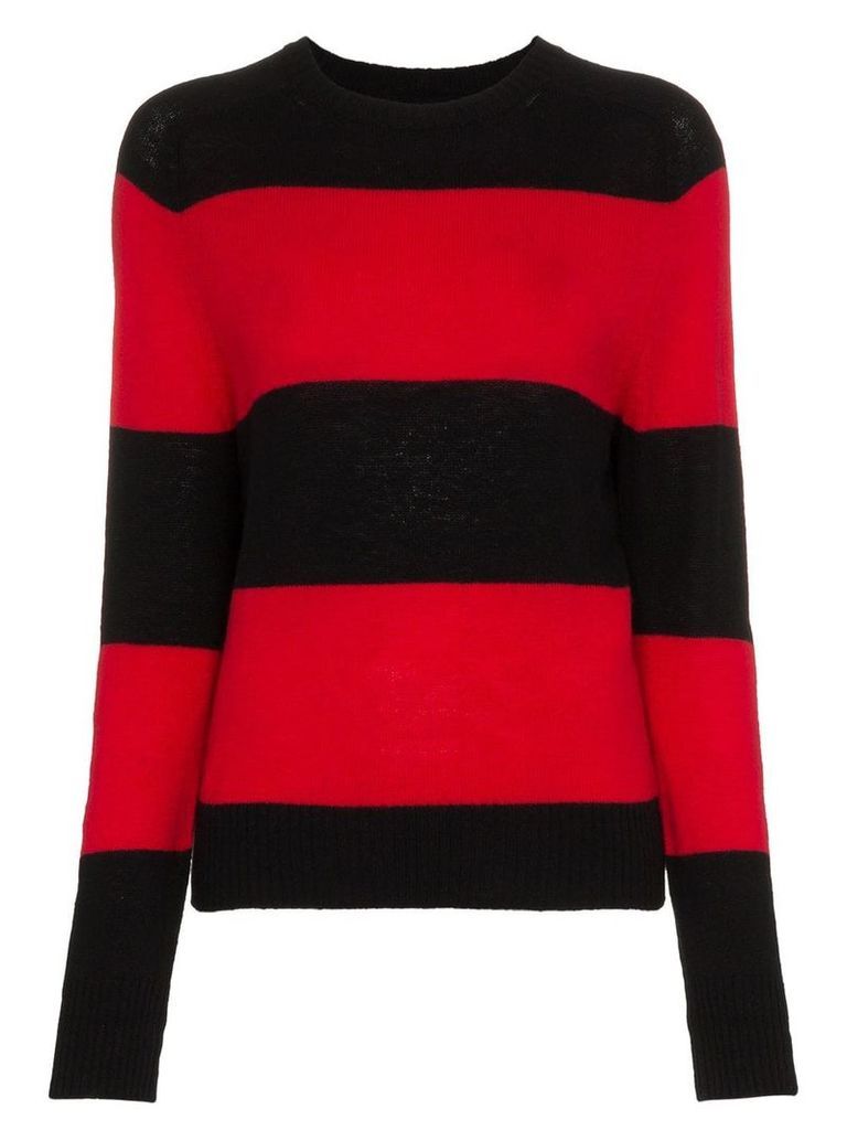 RE/DONE Striped Long Sleeve Crew Neck Jumper - Black