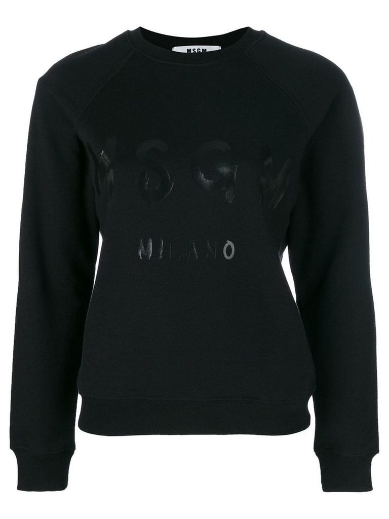 MSGM branded sweatshirt - Black